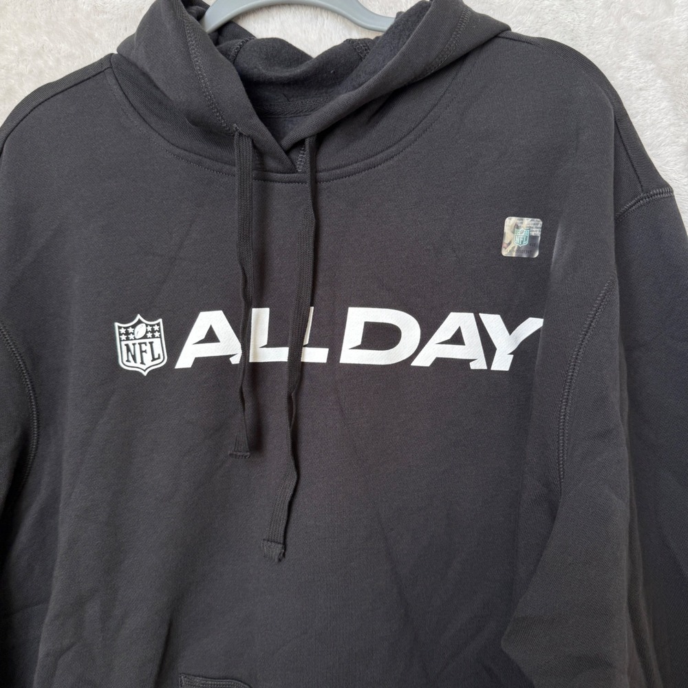 NFL All Day Hoodie Mens XL Black Sport-Tek Pullover Sweatshirt Logo